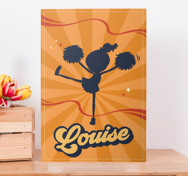 Leinwandbild fröhliche cheerleader personalisierte kunst - TenStickers