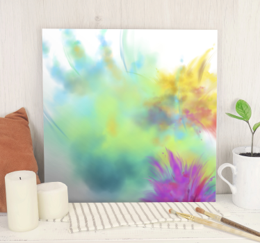 Wandbild abstrakt Farbexplosion - TenStickers