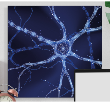Wandbild abstrakt Gehirnneuronen - TenStickers