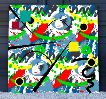 Wandbild abstrakt Kandinsky-stil abstrakt - TenStickers
