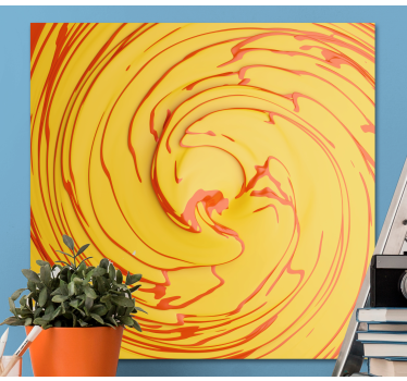 Leinwandbild abstrakt lebendige spiralförmige bewegung - TenStickers