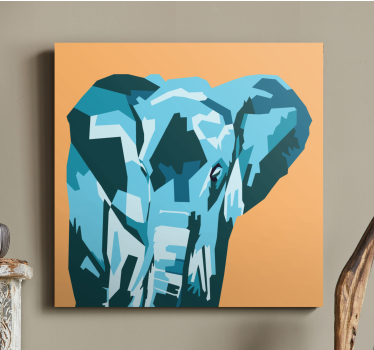 Wandbild elefant stilisiertes elefantenporträt - TenStickers