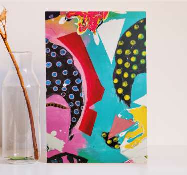 Wandbild modern Abstrakte kunst mit leuchtenden Farben - TenStickers