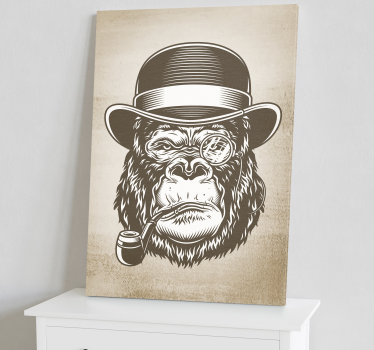 Wandbild modern Affen rauchen - TenStickers