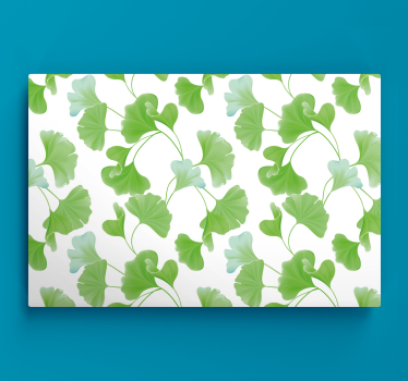 Wandbild modern Grüne ginkgoblätter - TenStickers