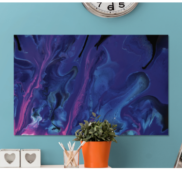 Wandbild modern Lila und blauer farbverlauf - TenStickers
