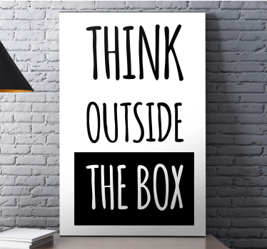 Wandbild Motivation Querdenken - TenStickers