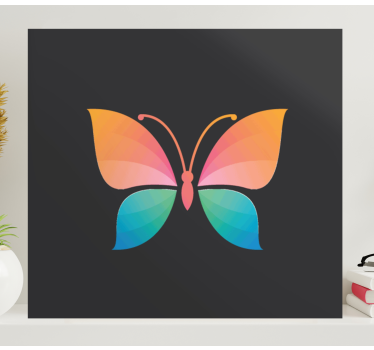 Wandbild schmetterling lebendige schmetterlingsdarstellung - TenStickers