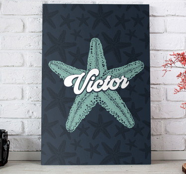Wandbild Tier Seestern bluetones - TenStickers