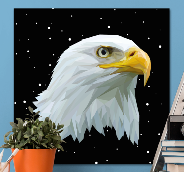 Wandbild Vogel Geometrische tiere mächtiger adler - TenStickers