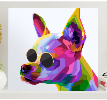 Wandbilder hunde lebendige hundefotografie - TenStickers