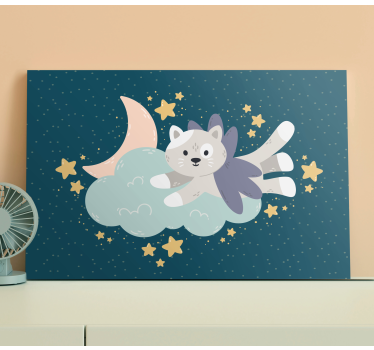 Wandbilder katzen traum von fliegenden katzen - TenStickers