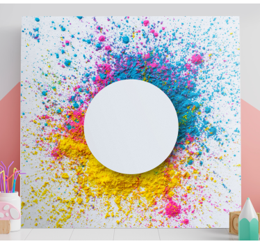 Wandbilder Kunst Kreis spritzen - TenStickers