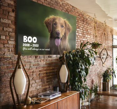 Wandbild Wohnzimmer geliebter Haustier - TenStickers