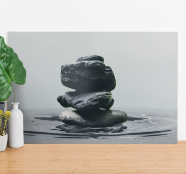 Zen bilder leinwand ausgewogene steinhaufen - TenStickers