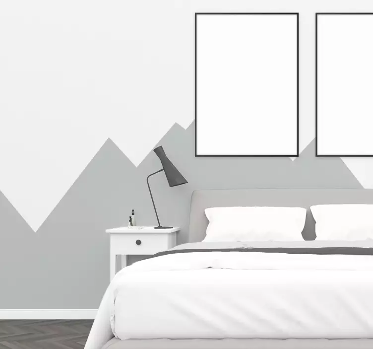 Bordüre selbstklebend Bergrelief - TenStickers