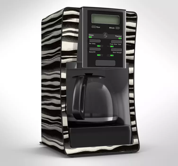 Sticker Wohnzimmer Zebra Optik Möbel - TenStickers