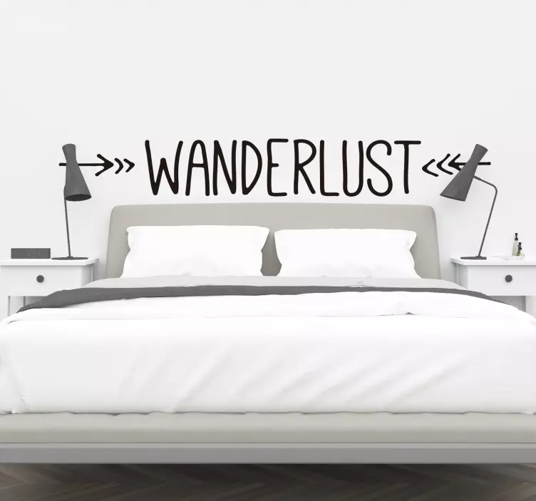 Wandtattoo Jugendzimmer Wanderlust Abenteuer - TenStickers