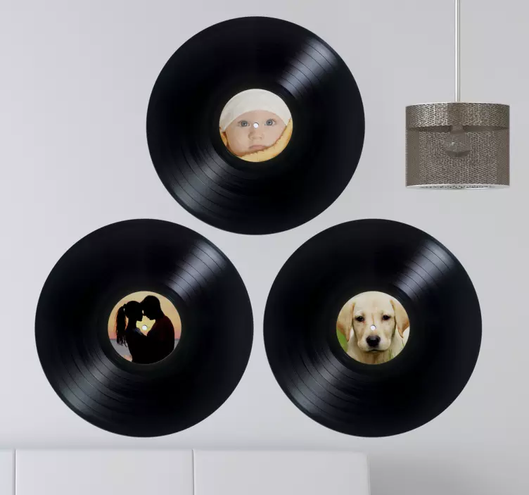 Persönliche Schallplatten Aufkleber - TenStickers