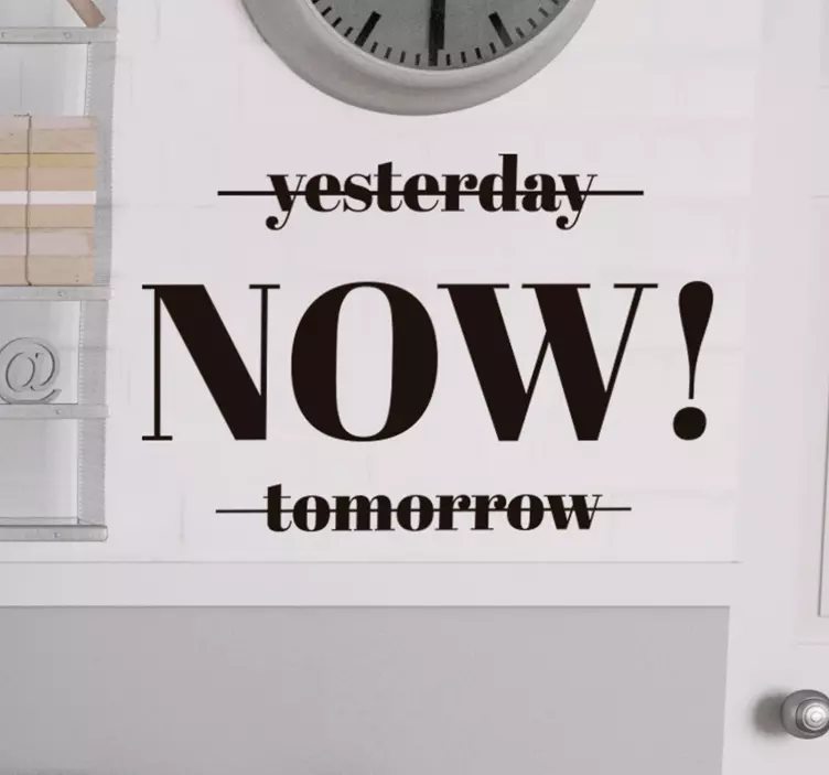 Phrase Minimalismus motivierender Wandaufkleber - TenStickers