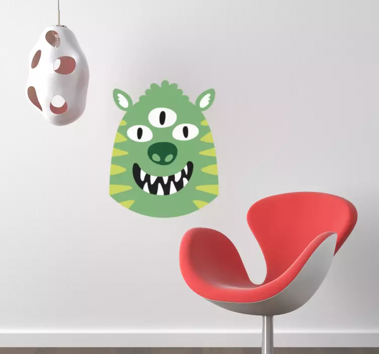 Wandtattoo kinderzimmer dreiäugiges monster - TenStickers