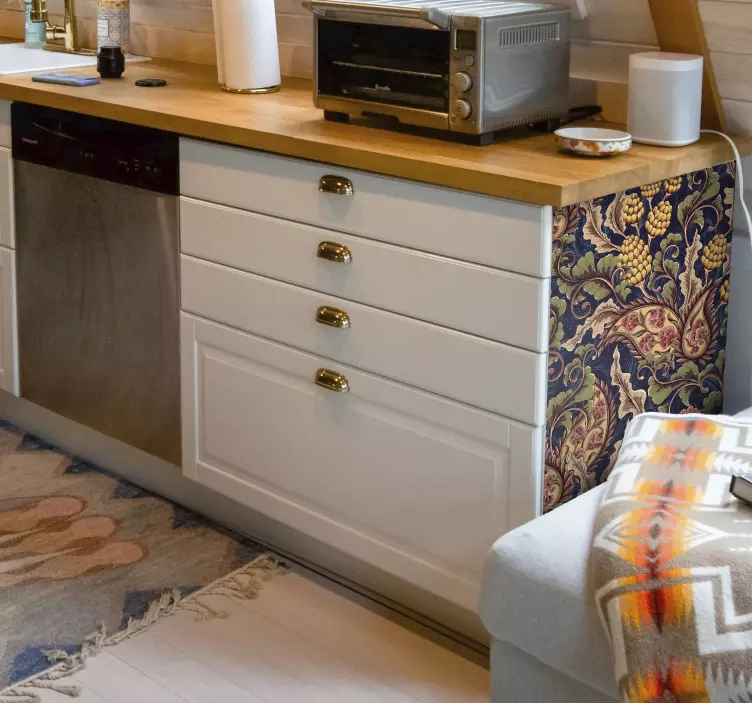 Realistische paisley illustration Möbelsticker - TenStickers