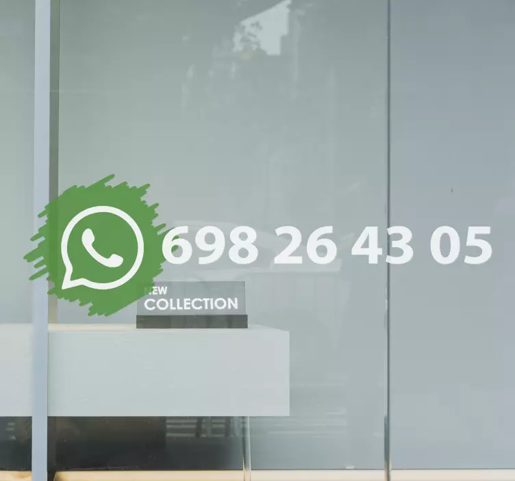 Klebeschilder Whatsapp social media logo - TenStickers