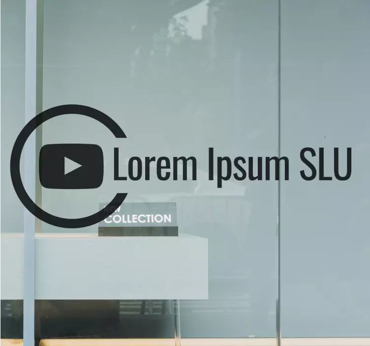 Schaufenster folie für channel branding emblem - TenStickers