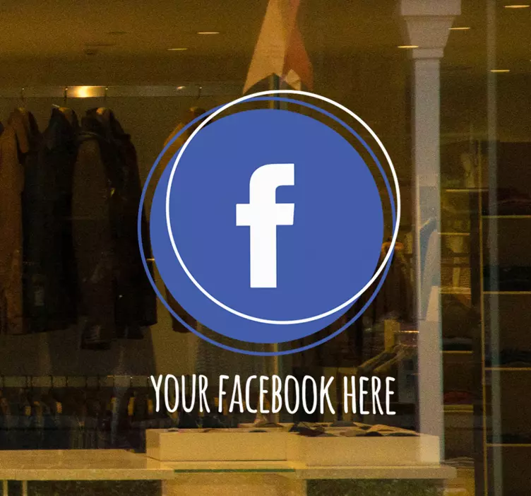 Schaufenster folie für social media emblem - TenStickers