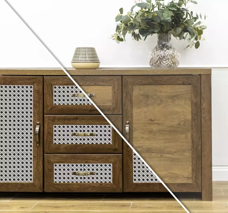 Möbelfolie modernes blattmuster - TenStickers