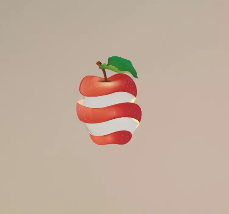 Wandtattoo Früchte Apfelschale macbook - TenStickers