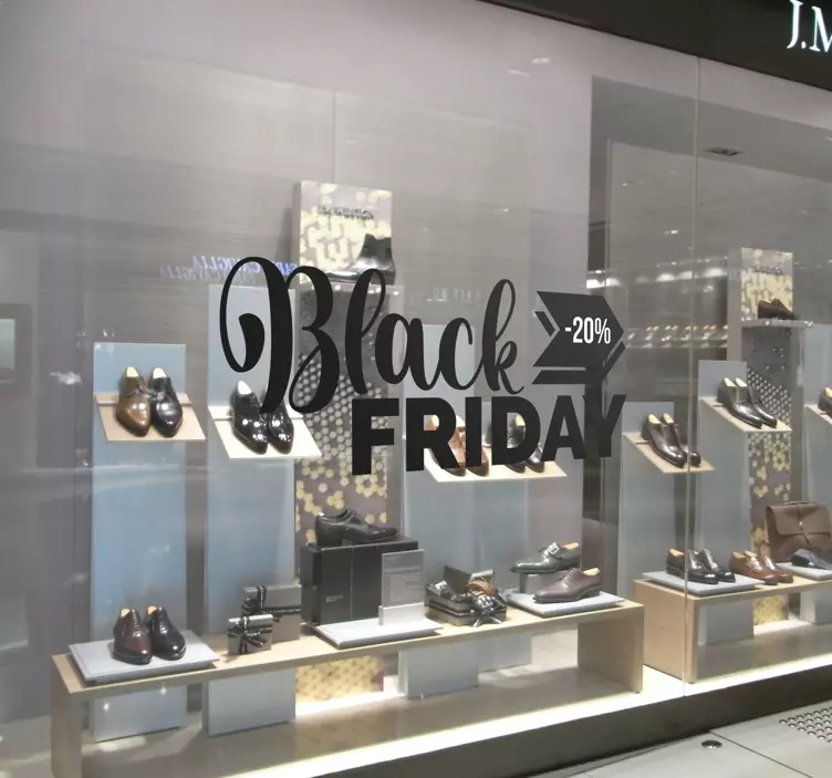 Wandtattoo Black Friday Personalisierter schwarzer freitag - TenStickers