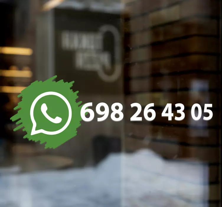 Klebeschilder Whatsapp social media logo - TenStickers