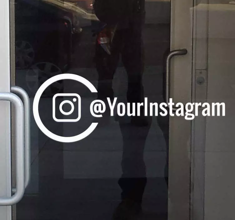 Personalisierter instagram Wandtattoo Fenster - TenStickers