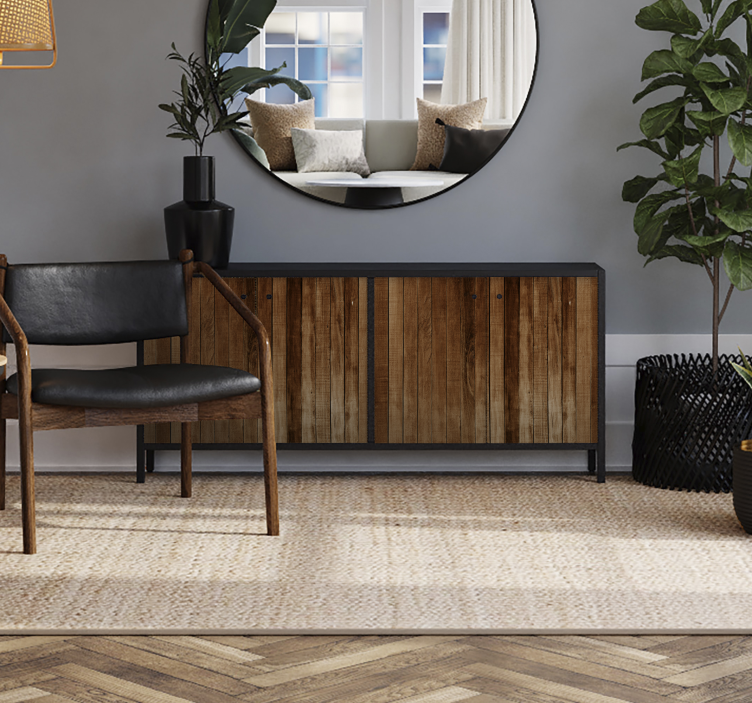 Möbelfolie dünne Holzleisten - TenStickers