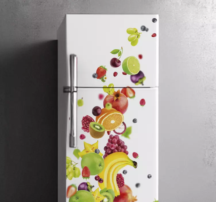 Kühlschrank Aufkleber vinyl Früchte - TenStickers