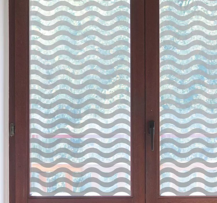 Fensteraufkleber durchsichtige Wellen - TenStickers