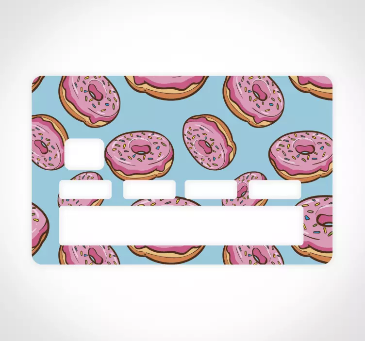 Leckere donuts kartenaufkleber - TenStickers