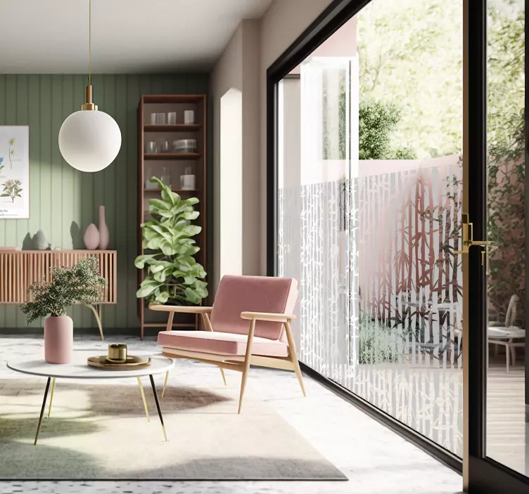 Fensteraufkleber Bambus transluzent - TenStickers