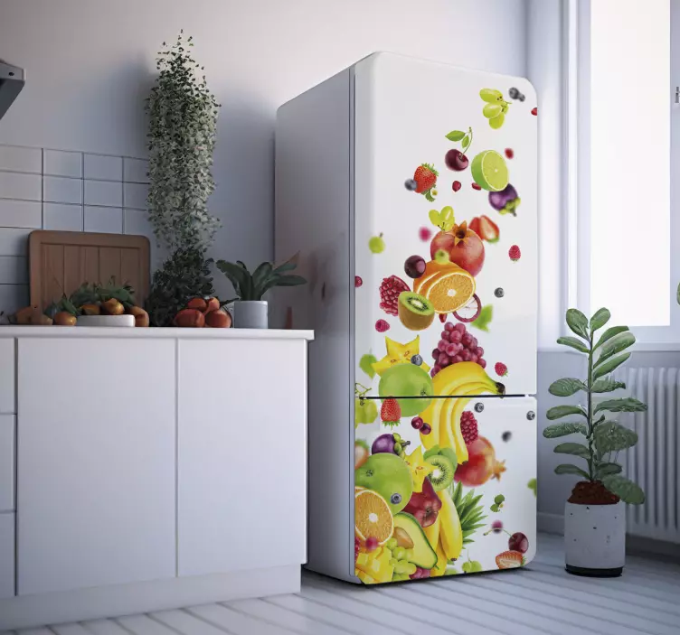 Kühlschrank Aufkleber vinyl Früchte - TenStickers