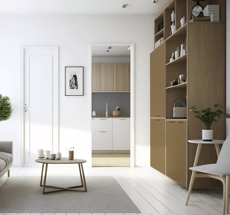 Möbelfolie Beige Braun einfarbig - TenStickers