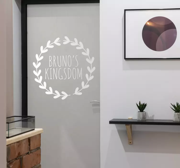 Lorbeer Name Aufkleber - TenStickers