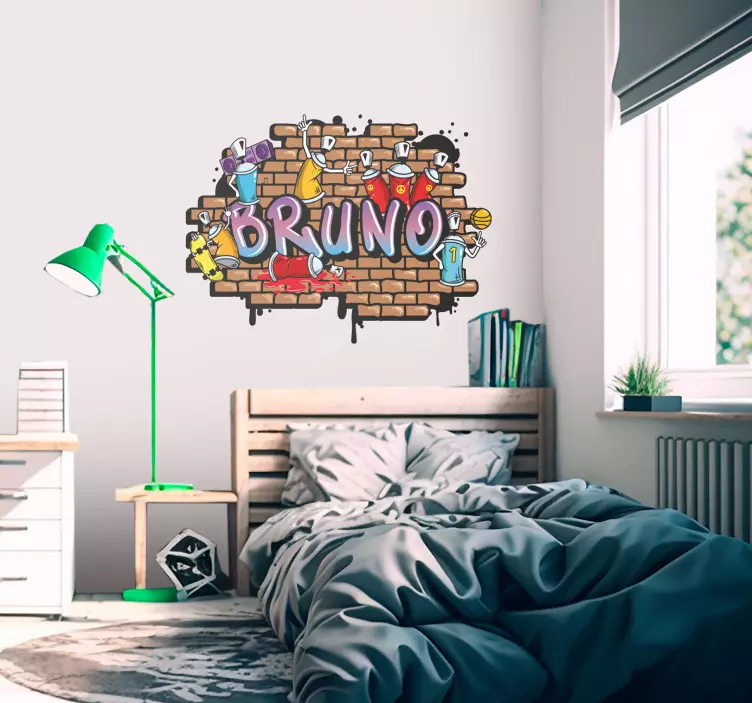 Urban Sticker personalisierbares Namen Sticker - TenStickers