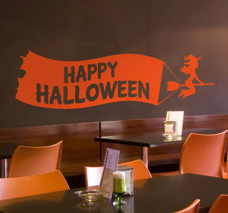 Schaufenster folie halloween feier freude - TenStickers