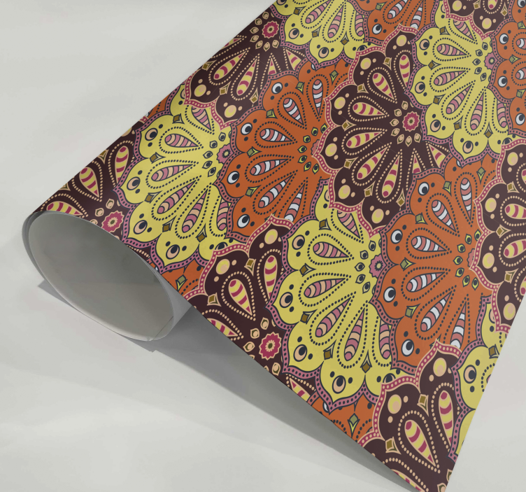 Wandtattoo Küche abstract Mandala wird als ein Symbol für die Har - TenStickers