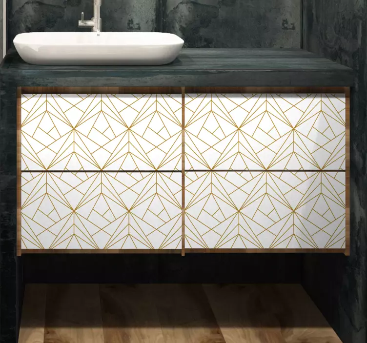 Möbelfolie geometrisches Ornament - TenStickers