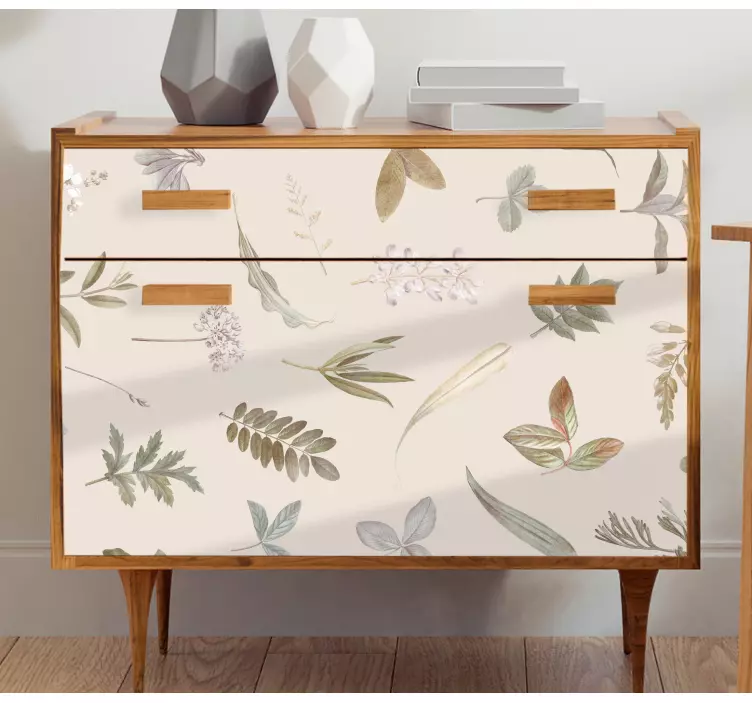 Wandtattoo Ornament blumenmotivauflage - TenStickers