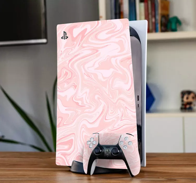 PS4 Aufkleber Ps4 marmorrosa - TenStickers