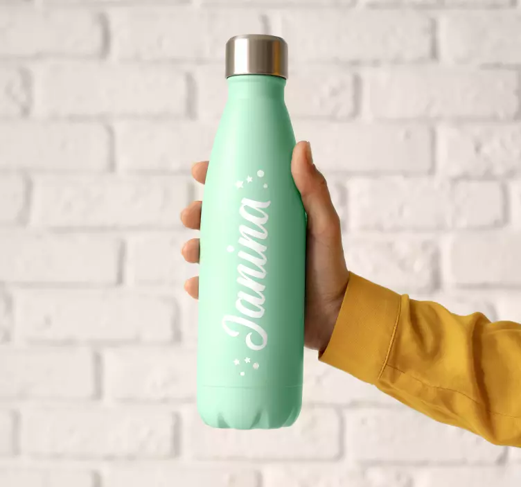 Personalisierter Aufkleber Personalisierte name wasserflasche - TenStickers