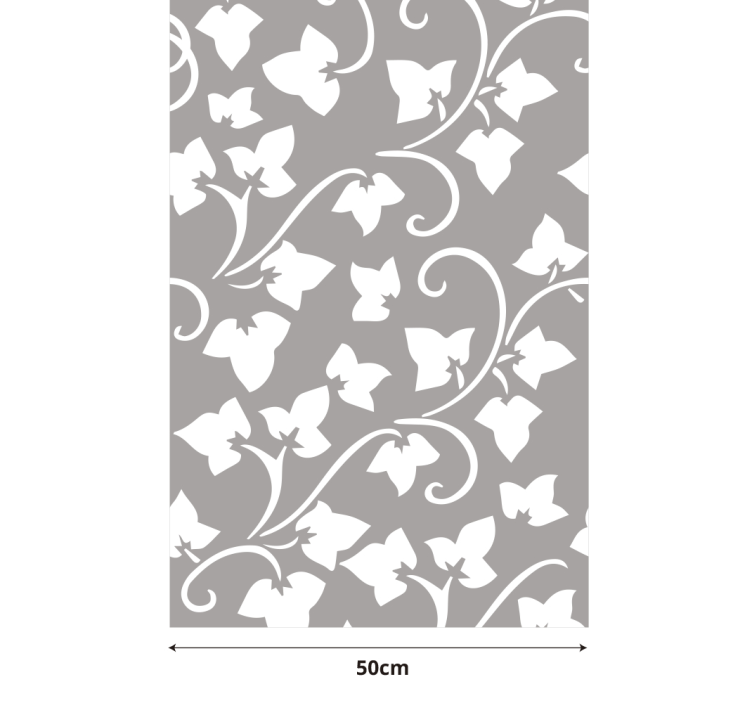 Durchscheinendes Efeu Wandtattoo für Fenster - TenStickers